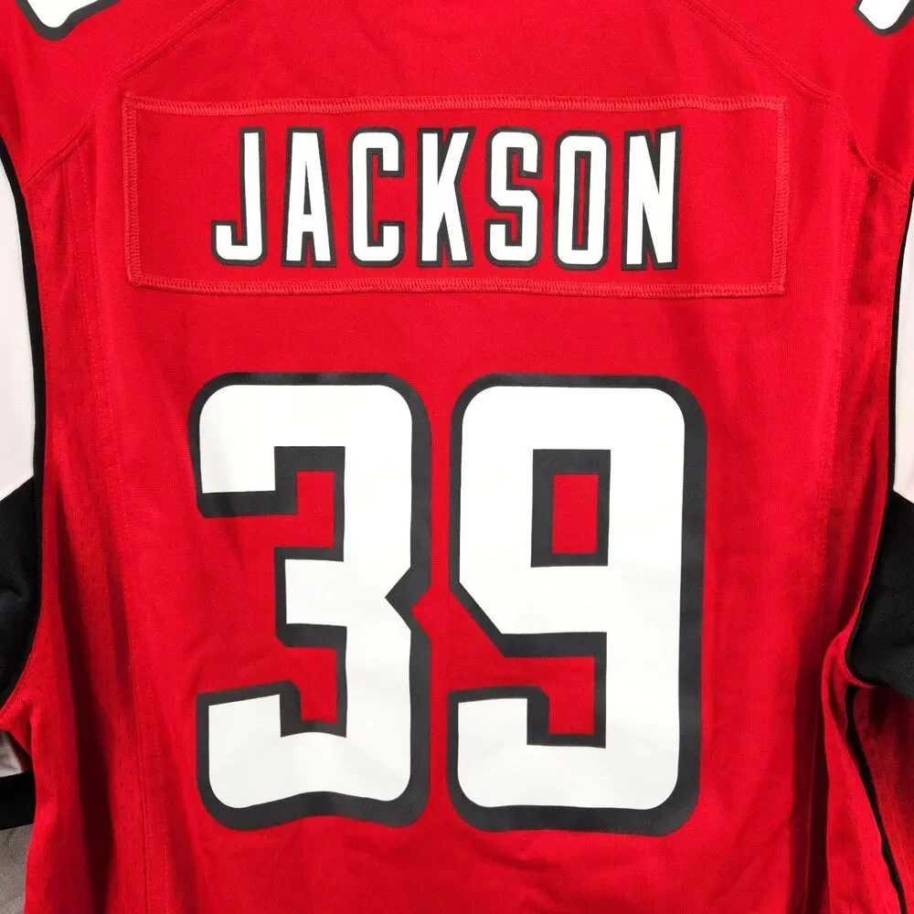 Atlanta Falcons Jersey Mens Large Red NFL Football Nike On Field Steven Jackson